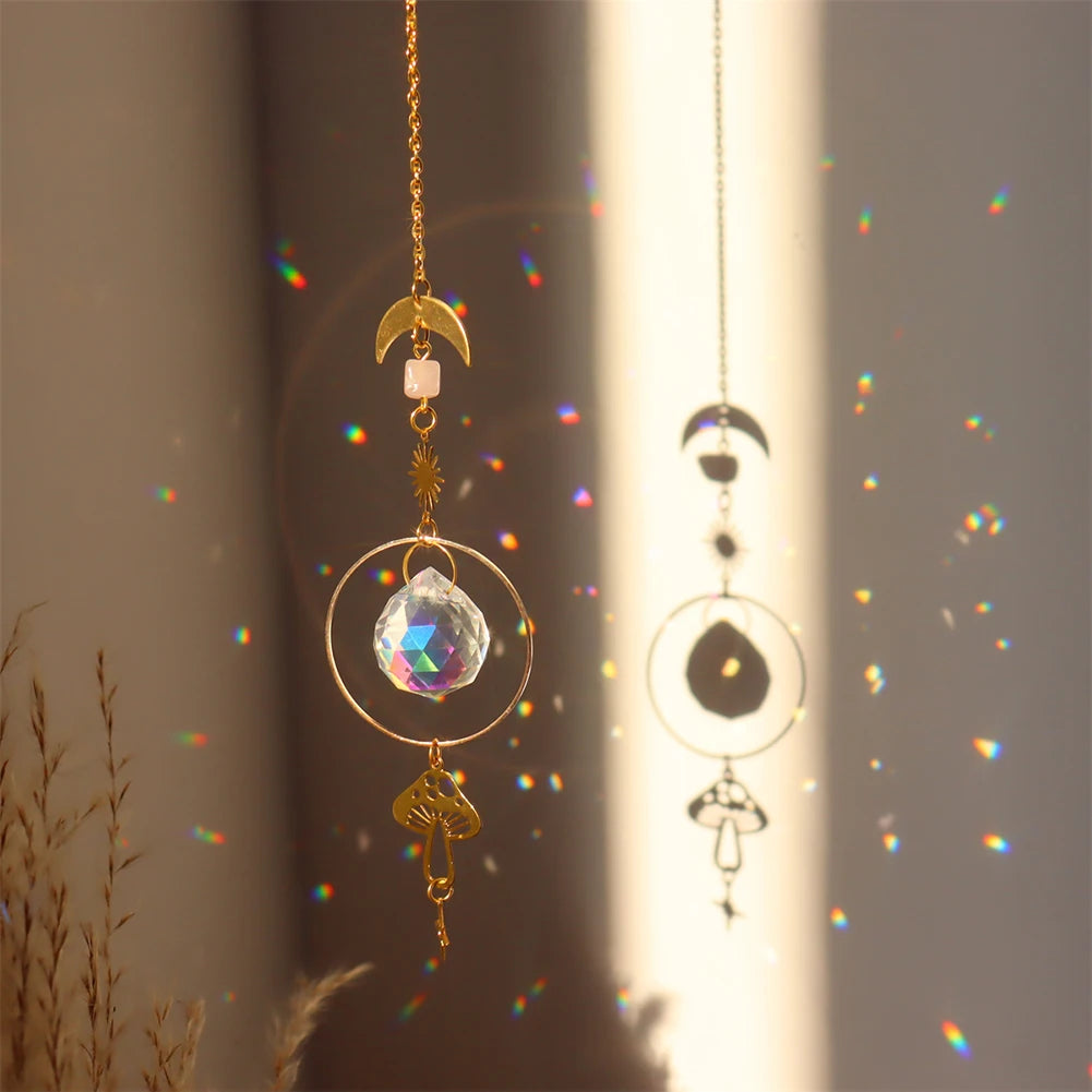 Crystal Sun Catcher Wind Chimes