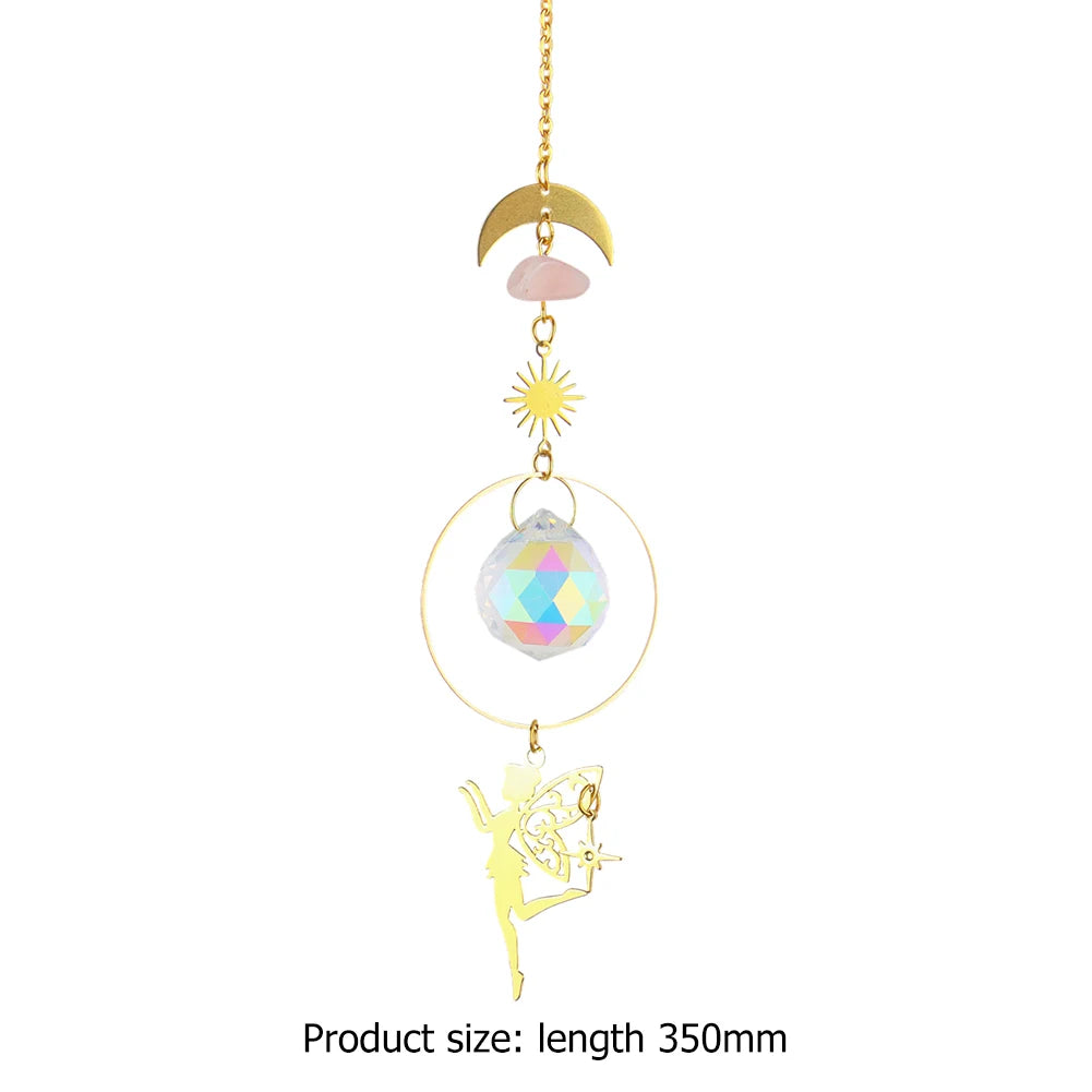 Crystal Sun Catcher Wind Chimes