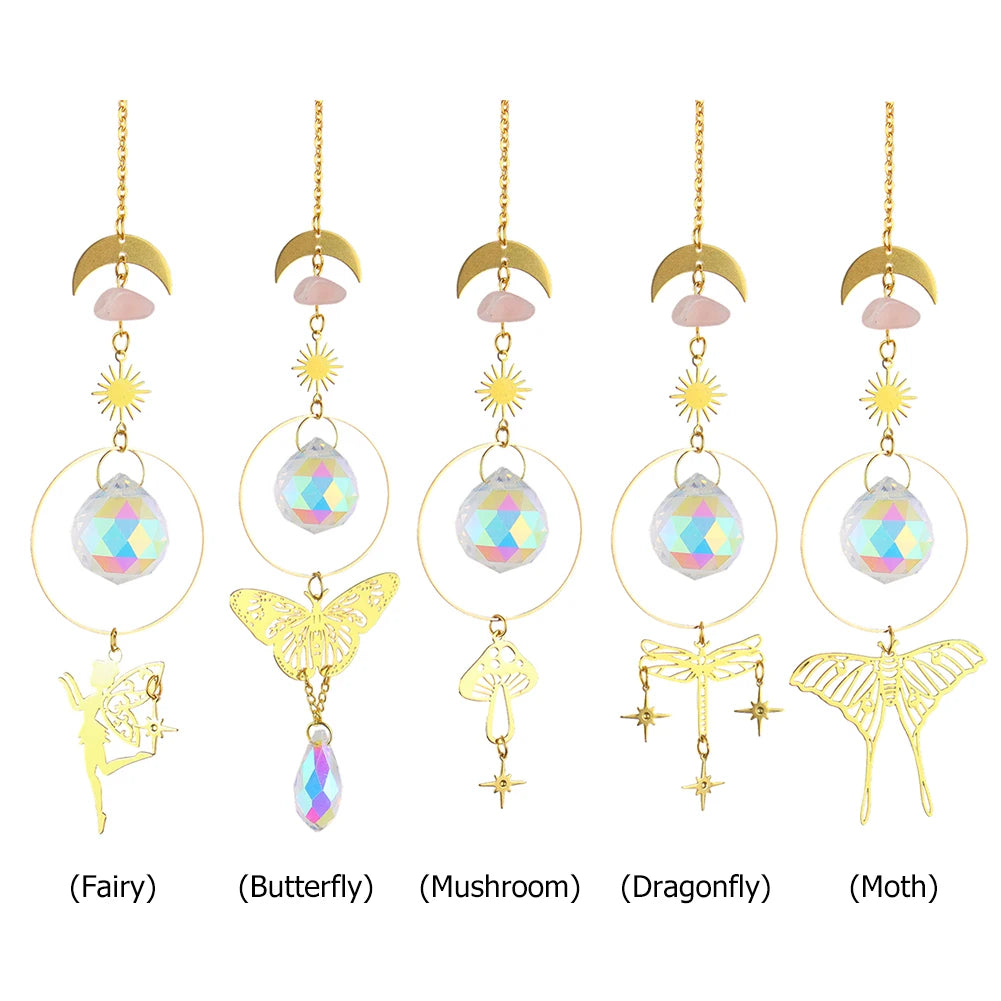 Crystal Sun Catcher Wind Chimes