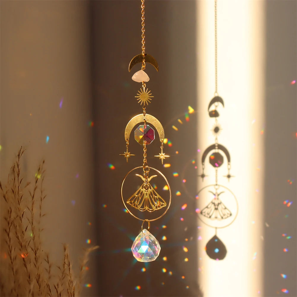 Crystal Sun Catcher Wind Chimes