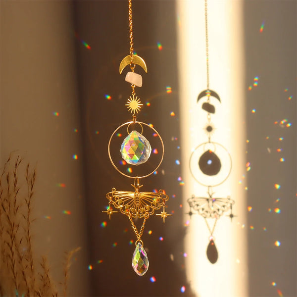 Crystal Sun Catcher Wind Chimes